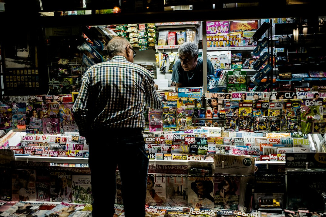 store detective observing customers