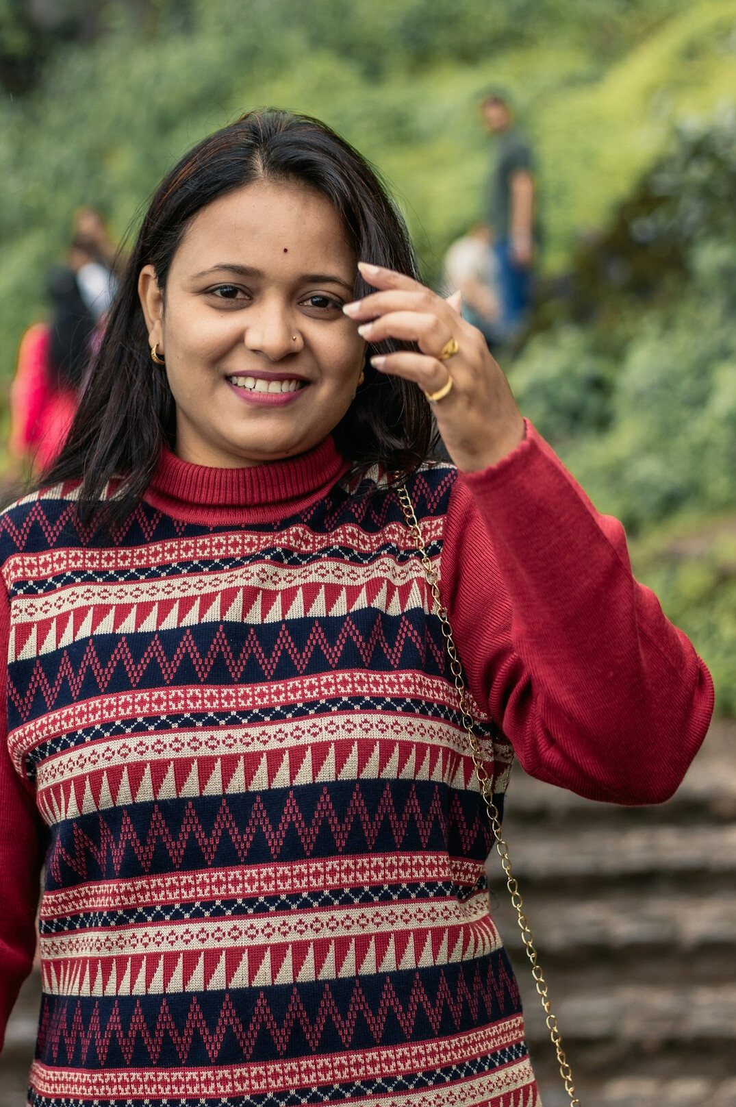 Portrait of a smiling woman editor