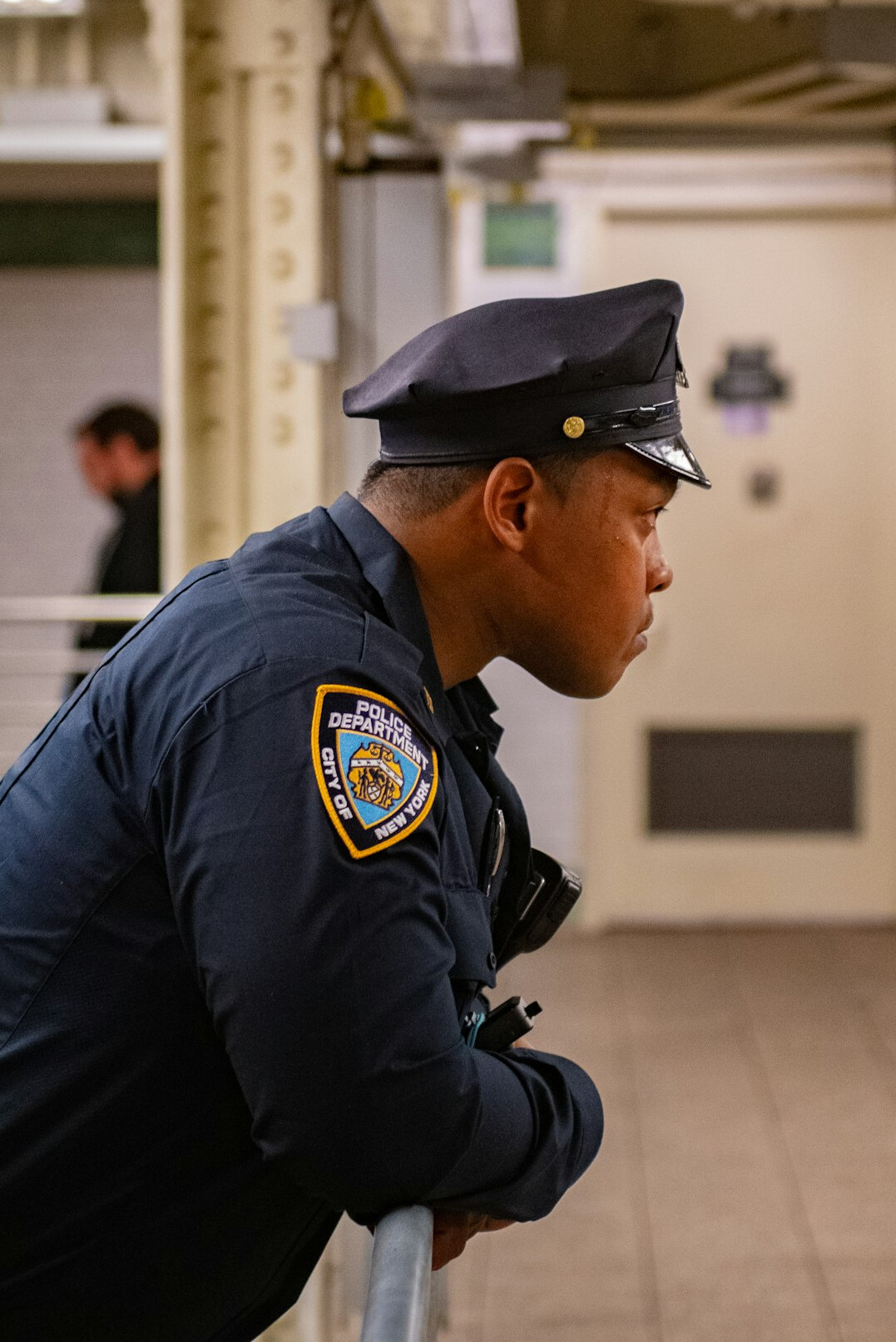security officer confronting shoplifter