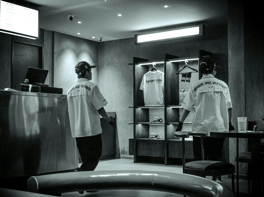 store detective watching camera